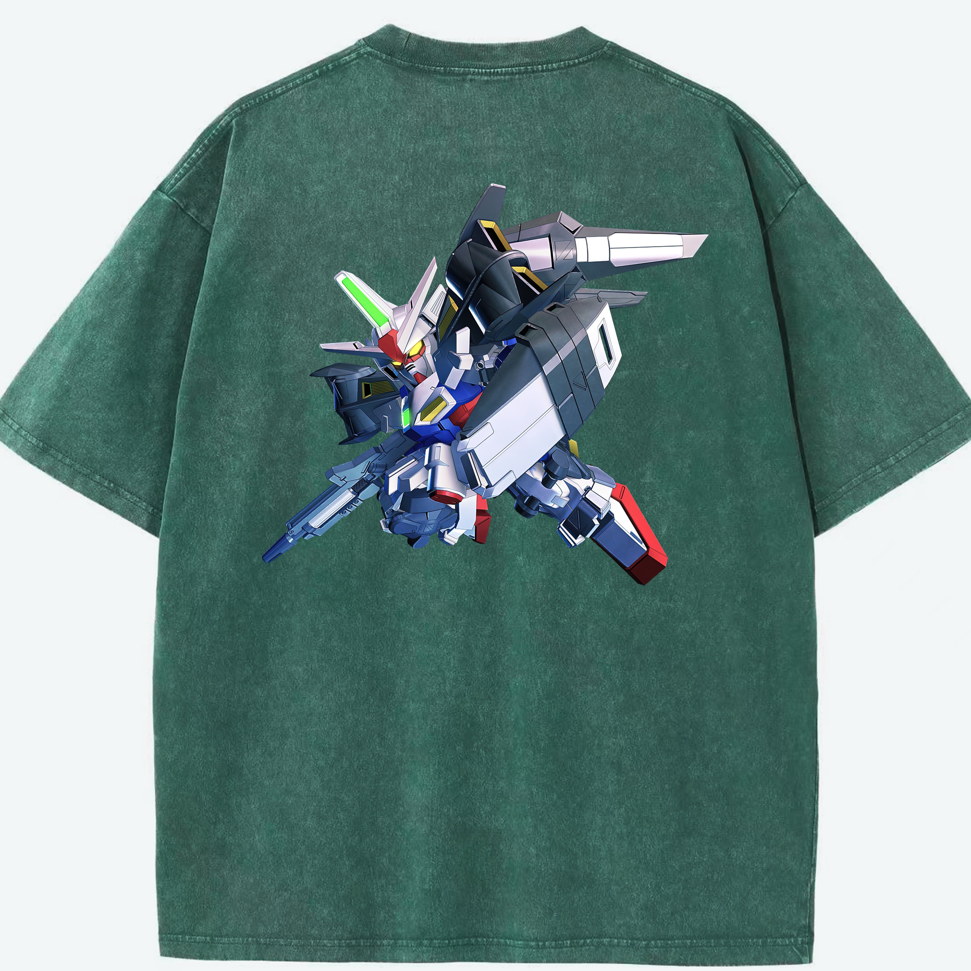 （画像用） 機動戦士ガンダム Mobile Suit Gundam 綿100% ヴィンテージ風 半袖Tシャツ（背面プリント）